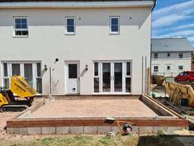 New extension and landscaping project well on the way. Project image