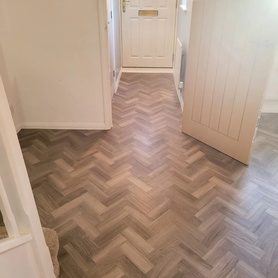 Herringbone is becoming very popular, and it isn't hard to see why. Project image