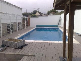 complete swimming pool project after house build. Project image