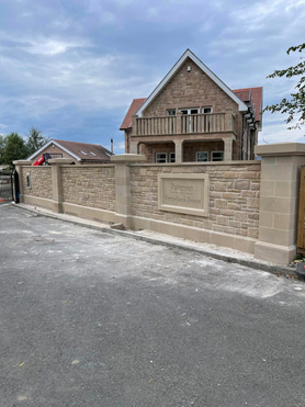 Phase 1 of boundary walls complete Project image