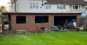 Large single storey rear extension and car port Project image