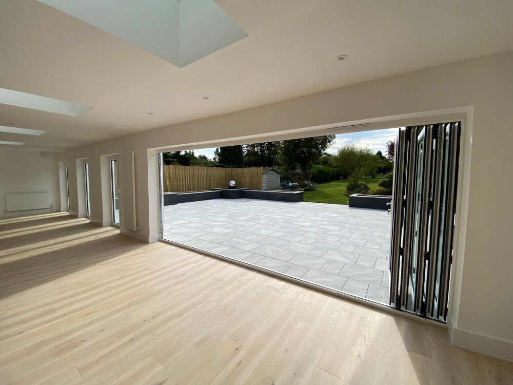 Large patio installed by FMB member Applefields Ltd