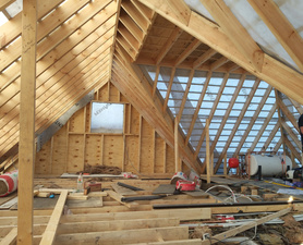 Raising the roof in order to create the space for a large bedroom, a walk in wardrobe and a shower room. Project image