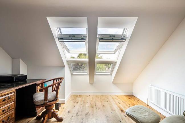 Home office in loft conversion by FMB member Mack Construction