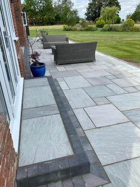 Natural sandstone patio  Project image