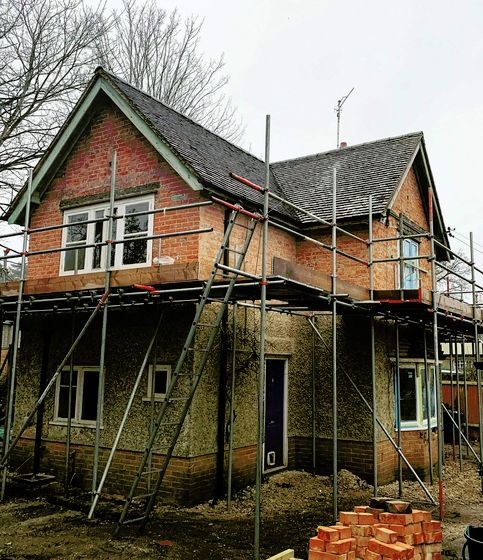 Pebbledash removal: During