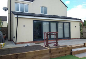Extension, porch and garden.  Project image