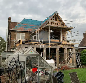 Traditional cut timber roof Project image