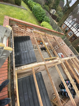 New Flat roof installed on 4 garages in managed property in London Project image