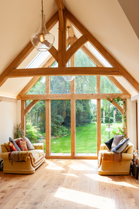 Oak frame wrap around extension Project image