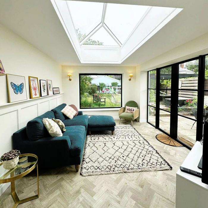 Smaller single storey extension living area