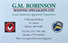 Logo of G M Robinson Roofing Specialists Ltd