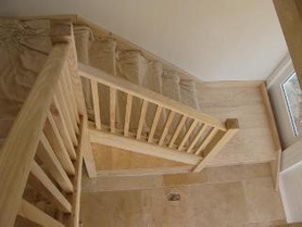 Stair for the two storey extension / garden room. Project image