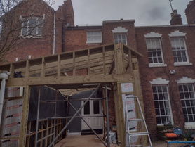 Timber frame zinc extention Project image