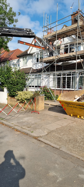Single storey extension to the rear , refurbishment of 5 bedroom house, external wall insulation and render  Project image
