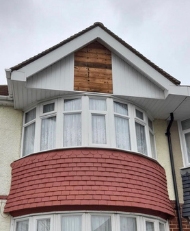 Cladding replacement after a storm Project image