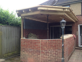 Conservatory to new kitchen extension with a roof lantern Project image