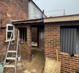 Single rear extension over outbuildings Project image