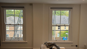 Traditional double glazed wooden box sash window installation  Project image