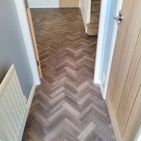 Herringbone is becoming very popular, and it isn't hard to see why. Project image
