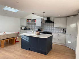 Garage Conversion to create large open plan kitchen and modern living space Project image