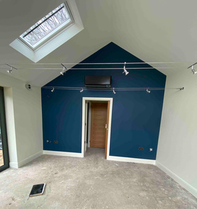 New build home office and matching double garage with tack room Project image