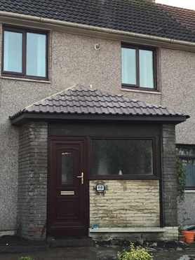 tiled porch roof Project image