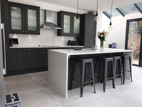 Complete Kitchen Refurbishment including Installation of Bi Folding Doors Project image