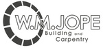Logo of WM Jope building and landscaping
