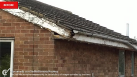 Roofing and Guttering before and after  Project image