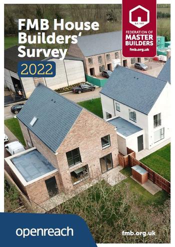 House Builders survey 2022 front cover