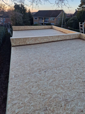 New Flat roof installed on 4 garages in managed property in London Project image