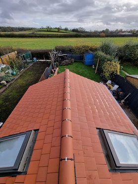 A roof we did earlier in the year. Brand new sandtoft 20/20 with dry ridge kit. Project image